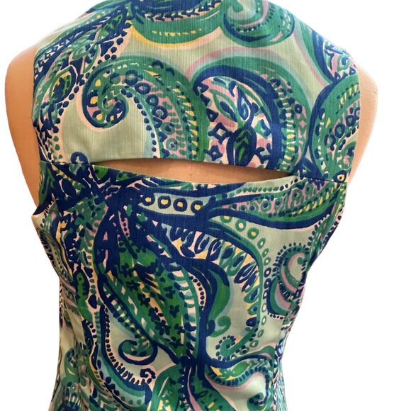 Lily Pulitzer Penelope Poolside Blue Shift, Size 2 - Picture 5 of 8
